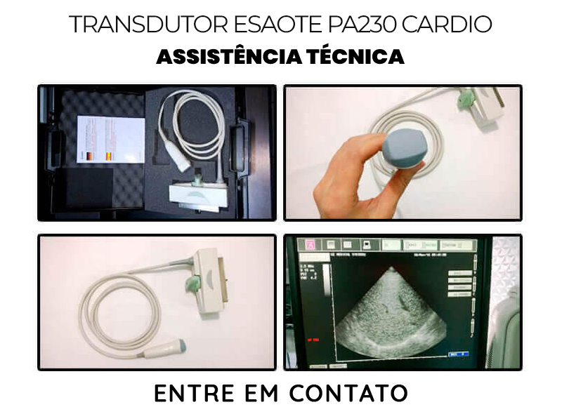 ASSISTÊNCIA TÉCNICA TRANSDUTOR ESAOTE PA230 CARDIO